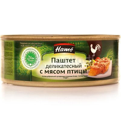 Паштет Hame 250г деликатесный из мяса птицы ж/б