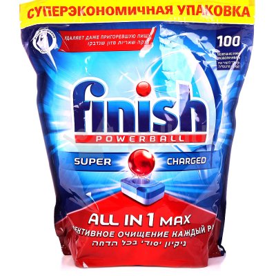 Таблетки для посудомоечной машины Finish All in1 Max 100шт