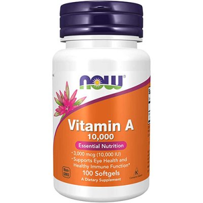 NOW Vitamin A 10000 IU (100 капс)