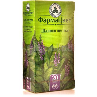 Шалфея листья  20 фильтр-пакетов по 1,5г ФармаЦвет