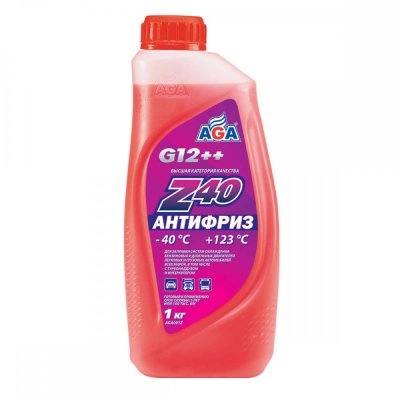 Антифриз Z40 1кг красный (-40С) type G12++
          Артикул: AGA001Z