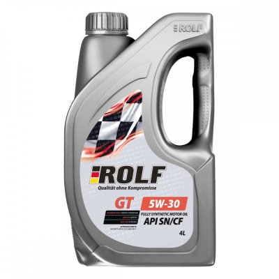 Масло моторное 5W30 SN/CF ROLF GT 4л cинтетическое пластик
          Артикул: 322443