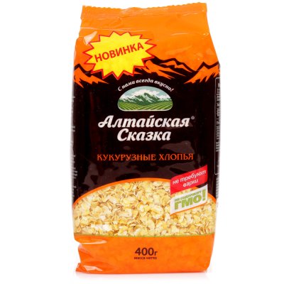 Хлопья Алтайская сказка 400г кукурузные