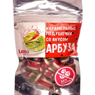 Карамель леденцовая Lenco 80г со вкусом арбуза