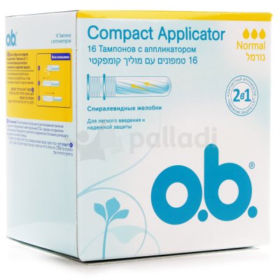 Тампоны O.B Compact Applicator Normal 16шт