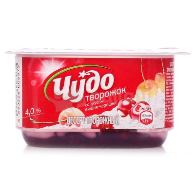 Творожок фруктовый Чудо 4% 100г Вишня/черешня
