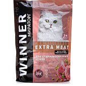 Корм для кошек WINNER MEAT c говядиной Black Angus 300г для стерилизованных Мираторг