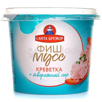 Паста Санта Бремор 140г Фиш Мусс креветка+творожный сыр