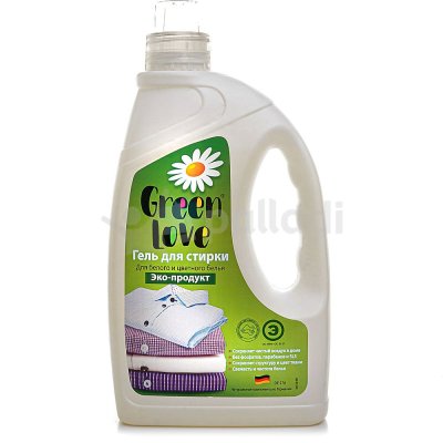 ЭКО Гель для стирки белого и цветного белья GREEN LOVE 1350мл