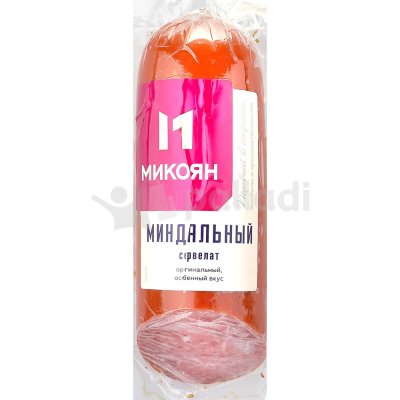Микоян Сервелат Миндальный 350г варено-копченый