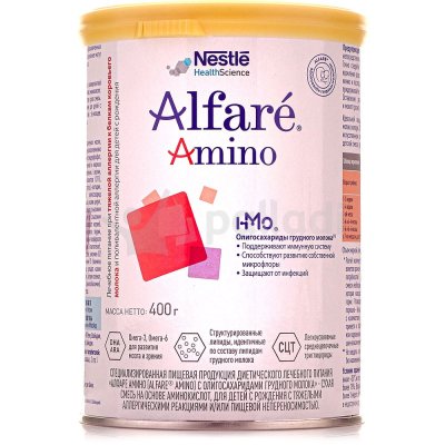Молочная смесь Нестле Алфаре Амино 400г для детей с рождения с тяжелыми аллергическими реакциями