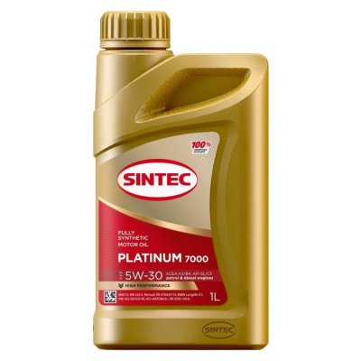 Масло моторное 5W30 A5/B5 SL/CF SINTEC PLATINUM 7000 1л синтетическое
          Артикул: 600157