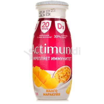 Напиток кисломолочный Actimuno 95г манго маракуйя Danone