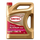 Масло моторное 5W30 A5/B5 SL/CF SINTEC PLATINUM 7000 4л синтетическое
          Артикул: 600158