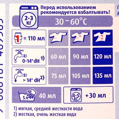 Средство для стирки Ласка 3D Актив спорт 1л