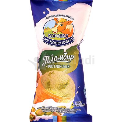 Мороженое Коровка из Кореновки 70г пломбир фисташковый
