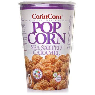 Попкорн Corin Corn Карамель 90г сладко-соленый