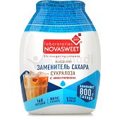 Подсластитель NOVASWEET жидкий 160порций 80г Сукралоза с инулином