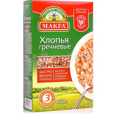 Хлопья Макфа 450г гречневые