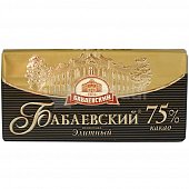 Шоколад Бабаевский элитный 75% какао 90г