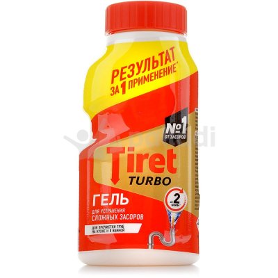 Средство для прочистки труб TIRET Turbo 200мл