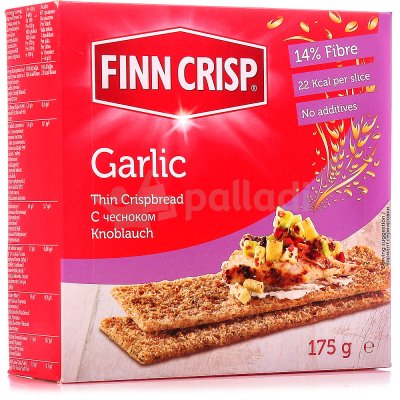 Хлебцы Finn Crisp 175г с чесноком