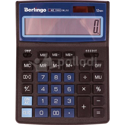 Калькулятор настольный Berlingo City Style 12 разр двойное питание 205*155*28