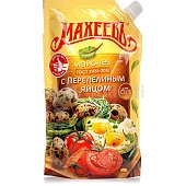 Майонез Махеевъ 400мл дой/пак с перепелинным яйцом 1/20