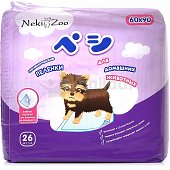 Пеленки гигиенические для домашних животных 60*90см L 26шт Maneki Neki Zoo Japan