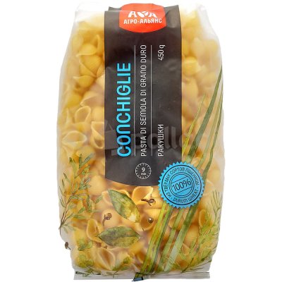 Макаронные изделия Агро-Аляьнс 450г Ракушки