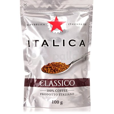 Кофе ITALICA  CLASSICO 100гр натуральный растворимый дой - пак