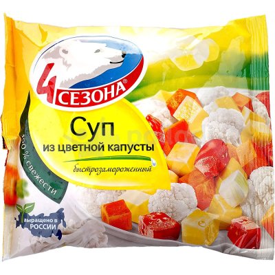 4 сезона Суп из цветной капусты 400г 1/20