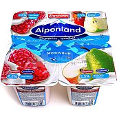 Йогурт АльпенЛенд 2,5% яблоко/груша/малина 95г (4шт)