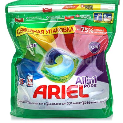 Капсулы для стирки ARIEL Liquid Capsules Color 45х27г