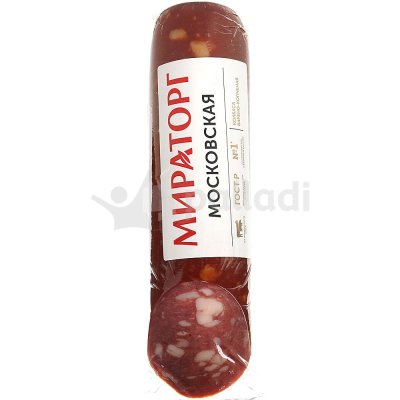 Колбаса МИРАТОРГ Московская 375г варено-копченая