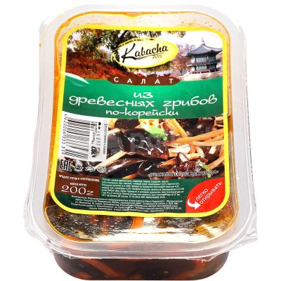 Салат из древесных грибов по-корейски 200г Kabacha