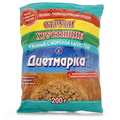 Отруби ДиетМарка 150г ржаные с морской капустой