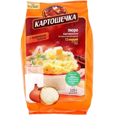 Картофельное пюре Картошечка 320гр с жареным луком 