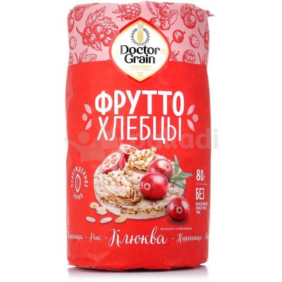 Хлебцы Доктор Граин 80г клюква