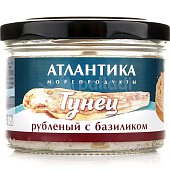 Тунец Атлантика рубленый с базиликом 150г ст/б