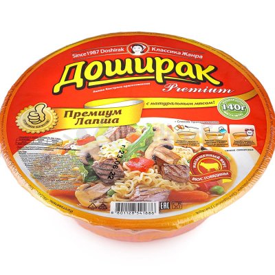 Лапша Доширак Premium 140г со вкусом говядины  