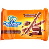 Вафельные трубочки Сладонеж 175г со вкусом шоколада