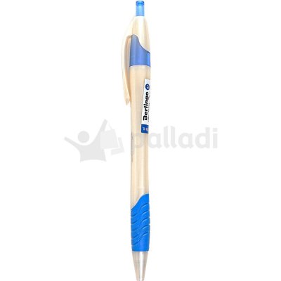 Ручка шариковая с прорезиненой манжетой 0,7мм синий Berlingo 70772