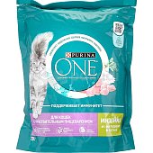 Корм Purina ONE 750г для кошек с чувствительным пищеварением с индейка с рисом