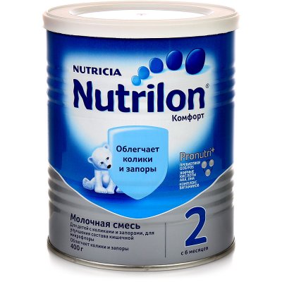 Молочная смесь NUTRILON 400г № 2 комфорт с 6 месяцев