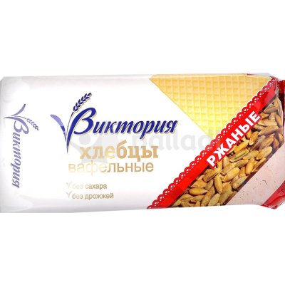 Хлебцы вафельные Виктория 70г ржаные 1/36