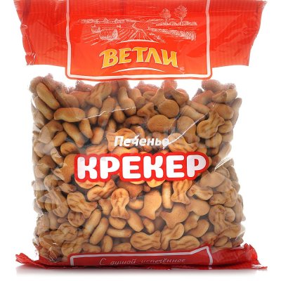 Крекер Ветли 350г Рыбки 1/8