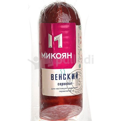 Микоян Сервелат Венский 350г варено-копченый