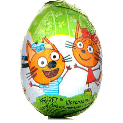Яйцо шоколадное Мега секрет Три кота 20г 1/24