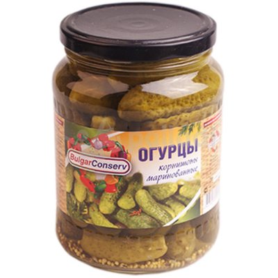 Огурцы БулгарКонсерв 680г корнишоны маринованные  